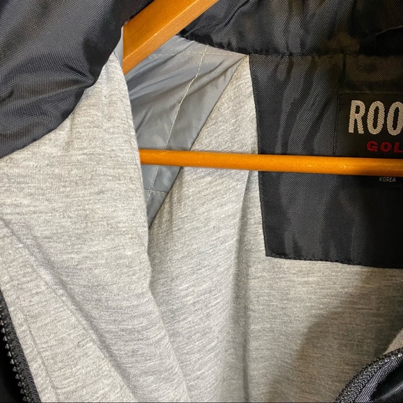 Roots Golf Jacket Black Lined Professional Staff Logo Embroidered Men’s Large - Picture 8 of 13